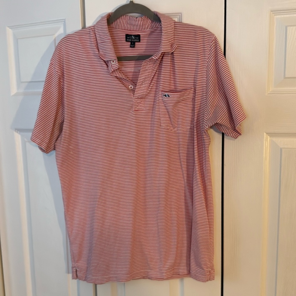 Fish Hippie men’s striped polo shirt